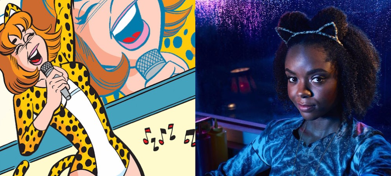 Image: the two Josies (Left: Archie Comics, Right: CW)